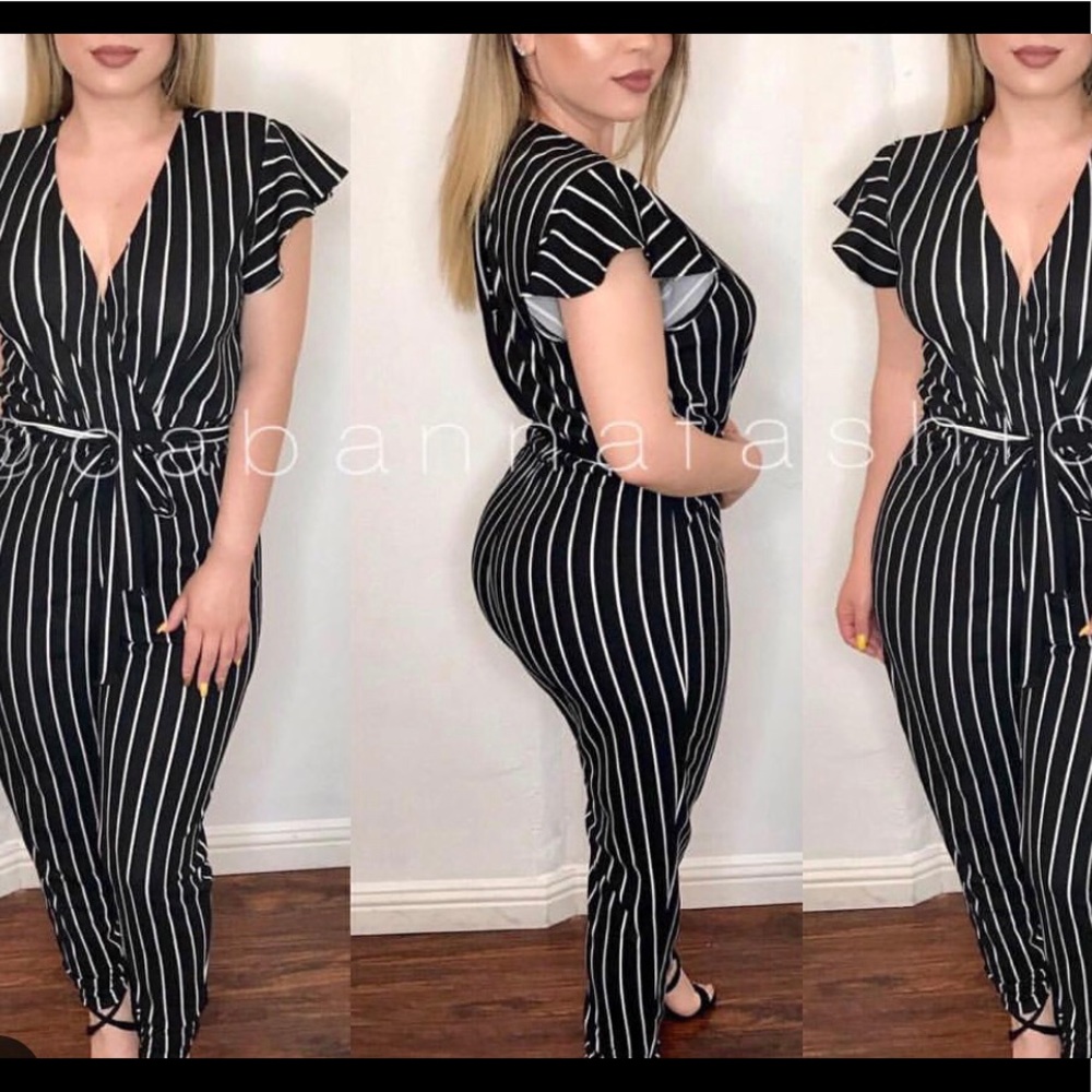 Striped Jumpsuit